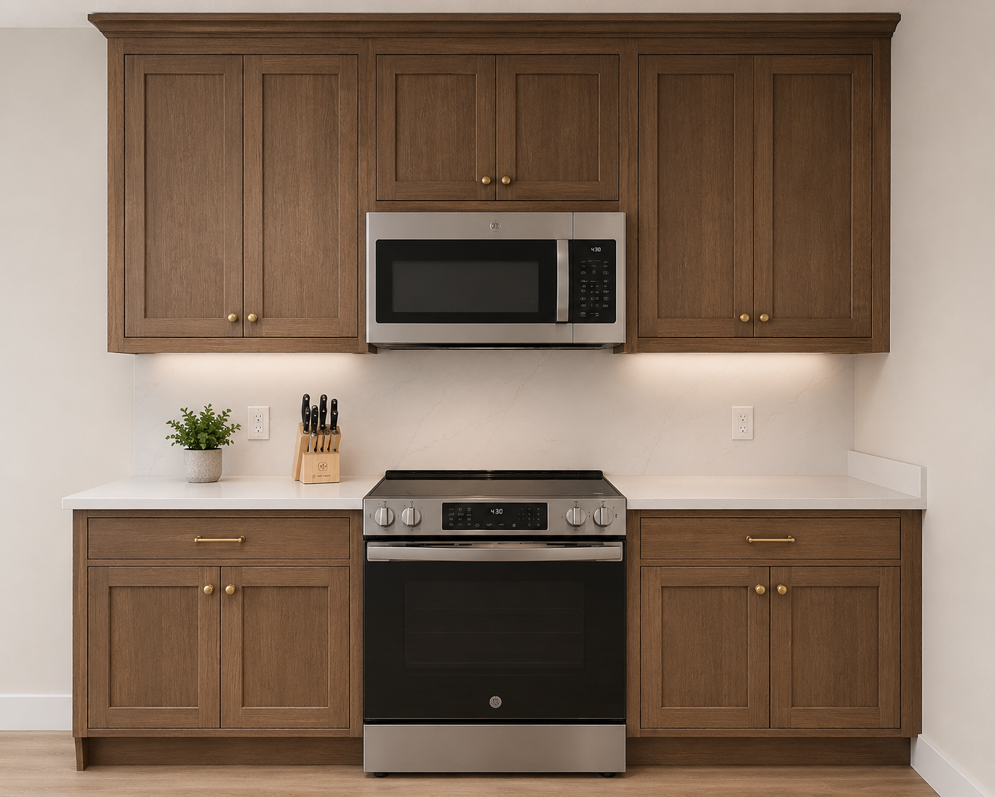 Stained Rift Red Oak Kitchen — Huxley, IA